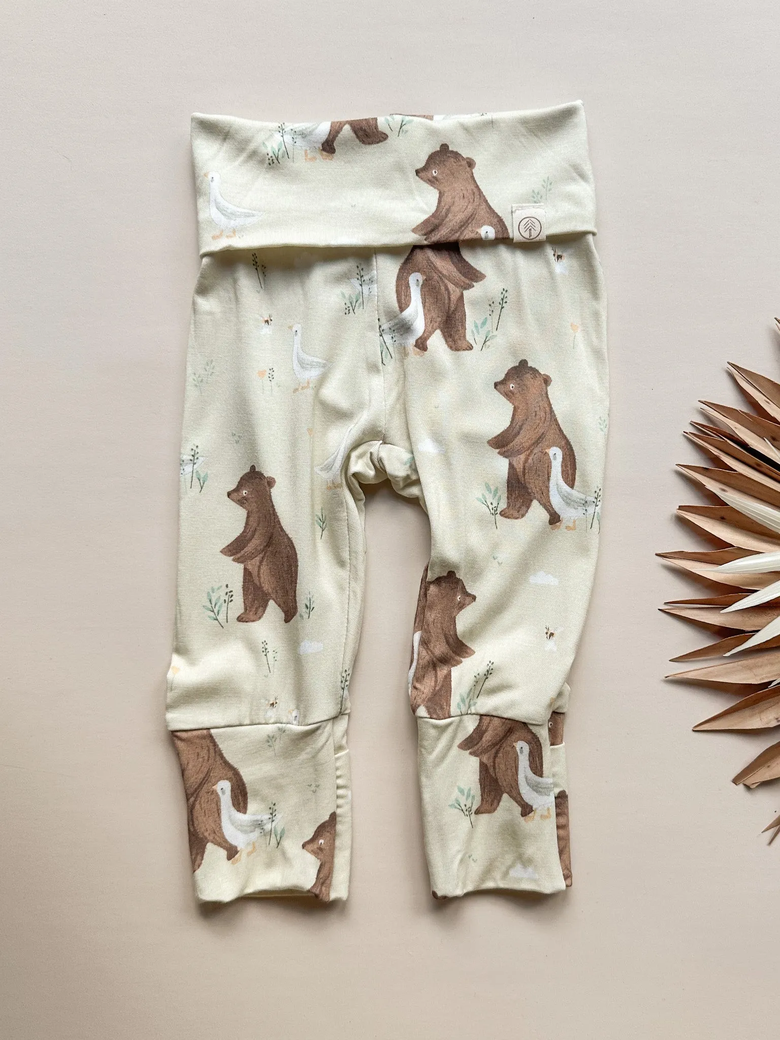 Fold-Over Footie Leggings | Baby & Toddler | Luxury Bamboo | Bear and Duck