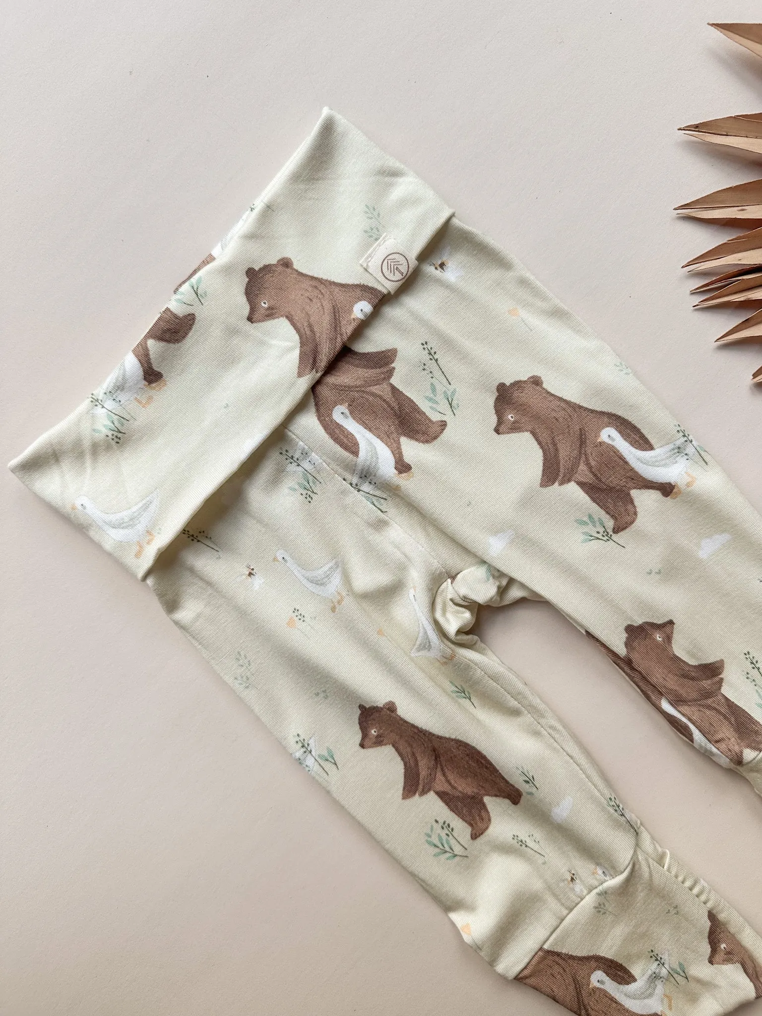 Fold-Over Footie Leggings | Baby & Toddler | Luxury Bamboo | Bear and Duck