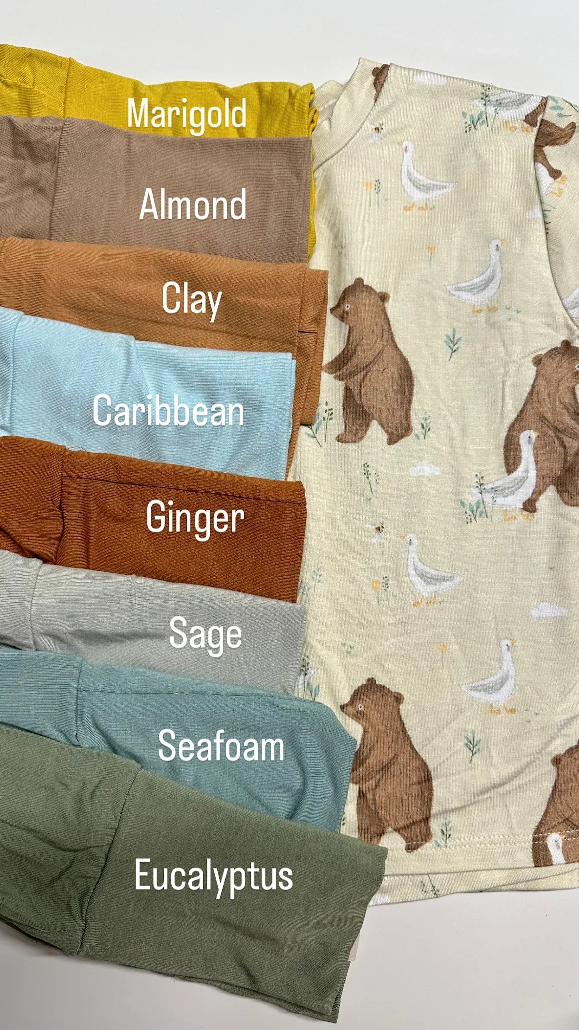 Fold-Over Footie Leggings | Baby & Toddler | Luxury Bamboo | Bear and Duck