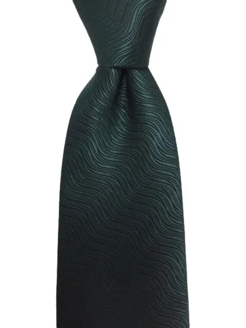 Hunter Green Ripple Wave Tie