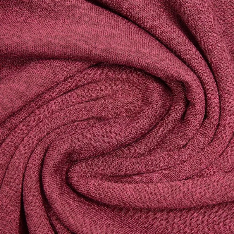 Maille tricot polyester Manon bordeaux